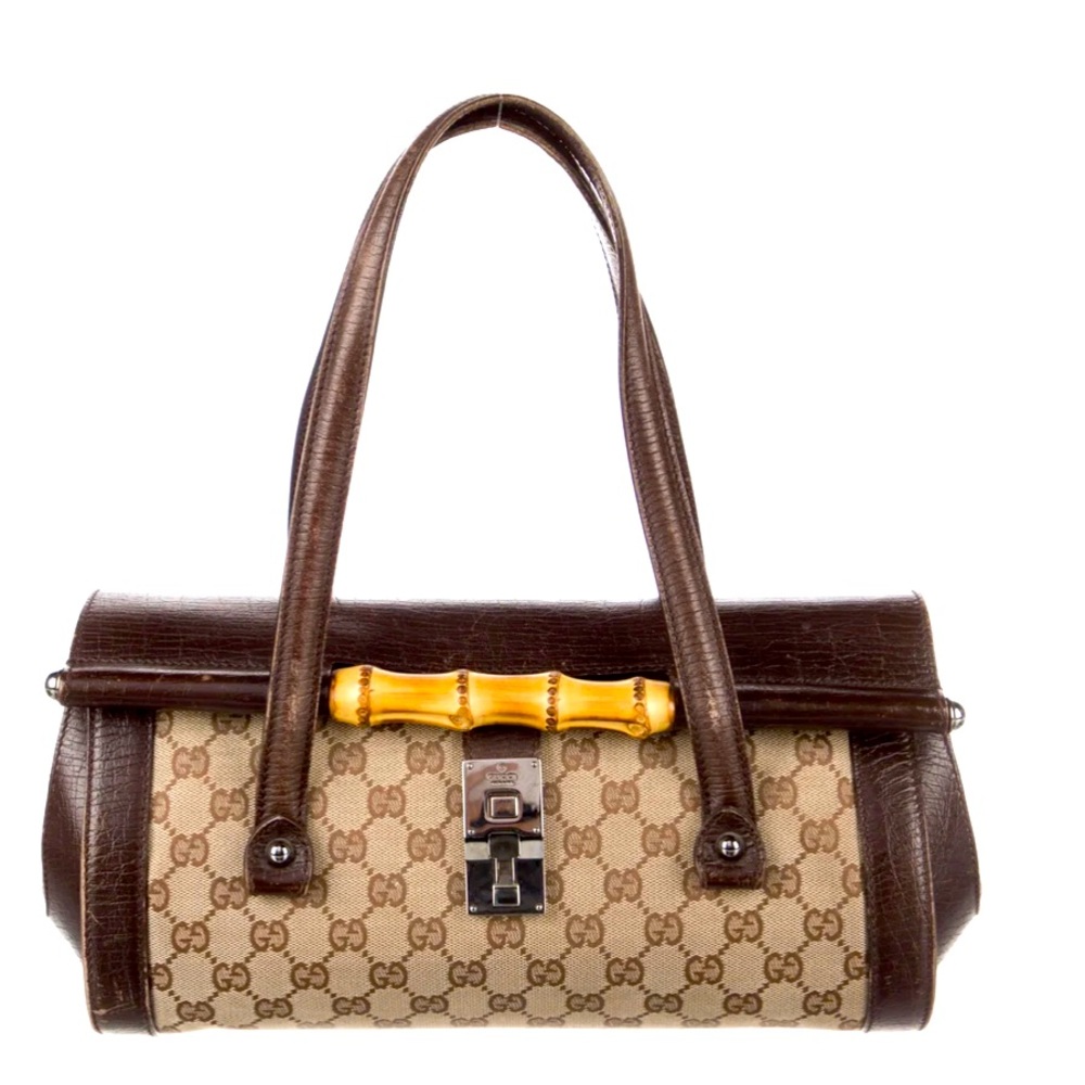 BAMBOO BULLET BAG
TOM FORD FOR GUCCI
GG SUPREME CANVAS
BROWN LEATHER